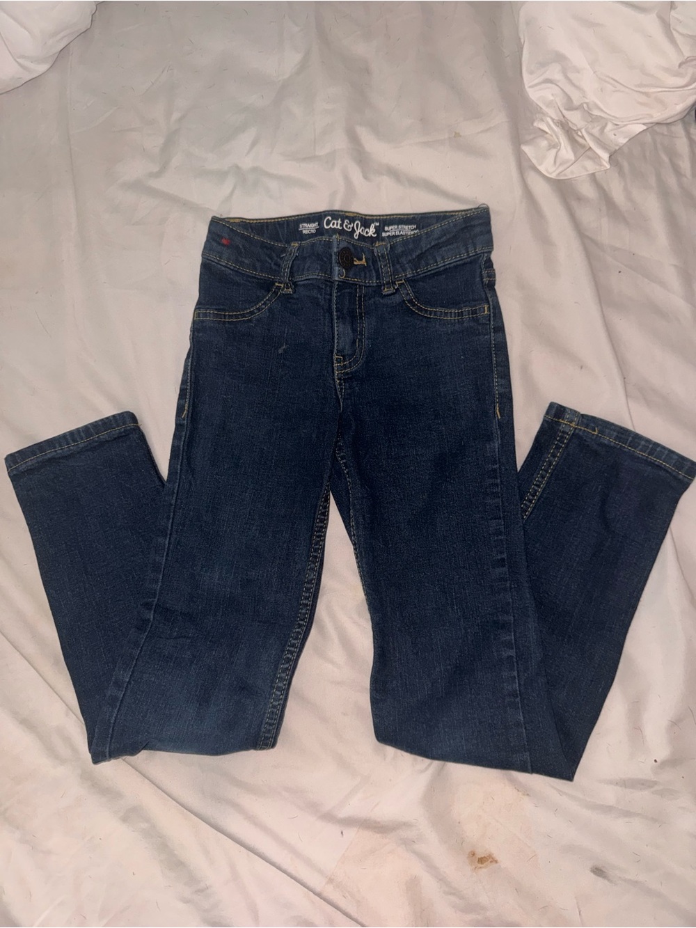 Cat & Jack Girls' Dark Blue Slim Jeans